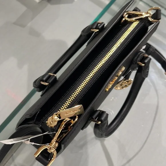 Michael Kors Sheila Small Center Zip Satchel Shoulder Crossbody Bag Non Leather - Picture 12 of 16